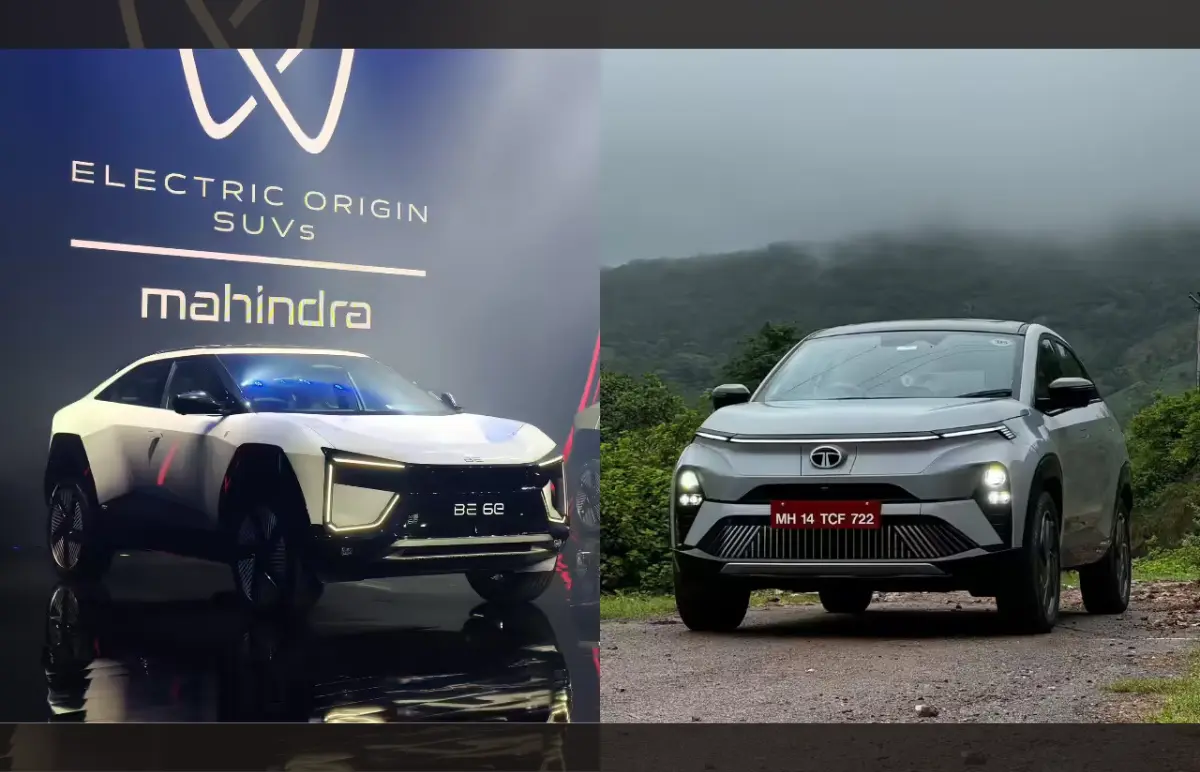 Mahindra BE6 Vs Tata Curvv EV Comparison